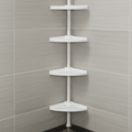 NovaShelf Adjustable Shower Tower With Waterproof Rustproof Shelf For Modern Bathrooms
