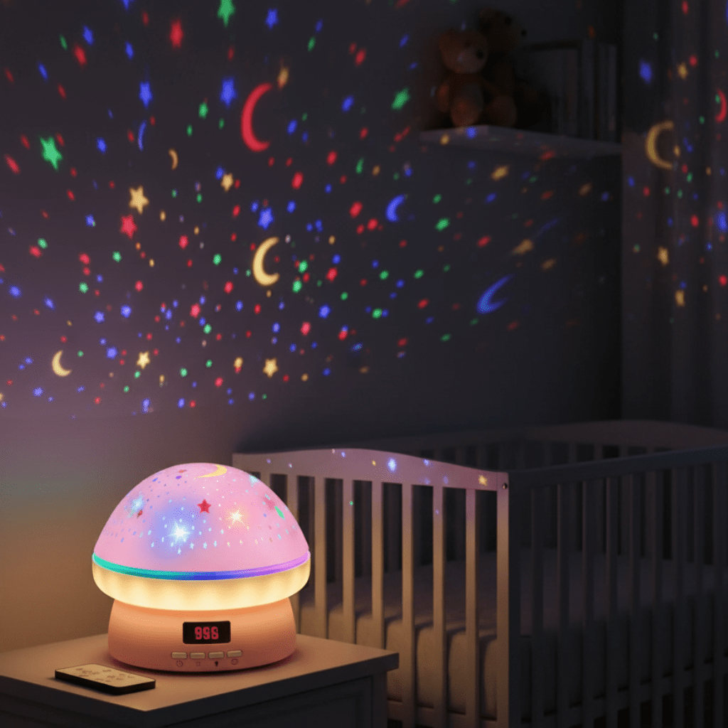 Projektor Gwiazd StellarGlow Magic dla Dzieci z 16 Kolorami i Timerem