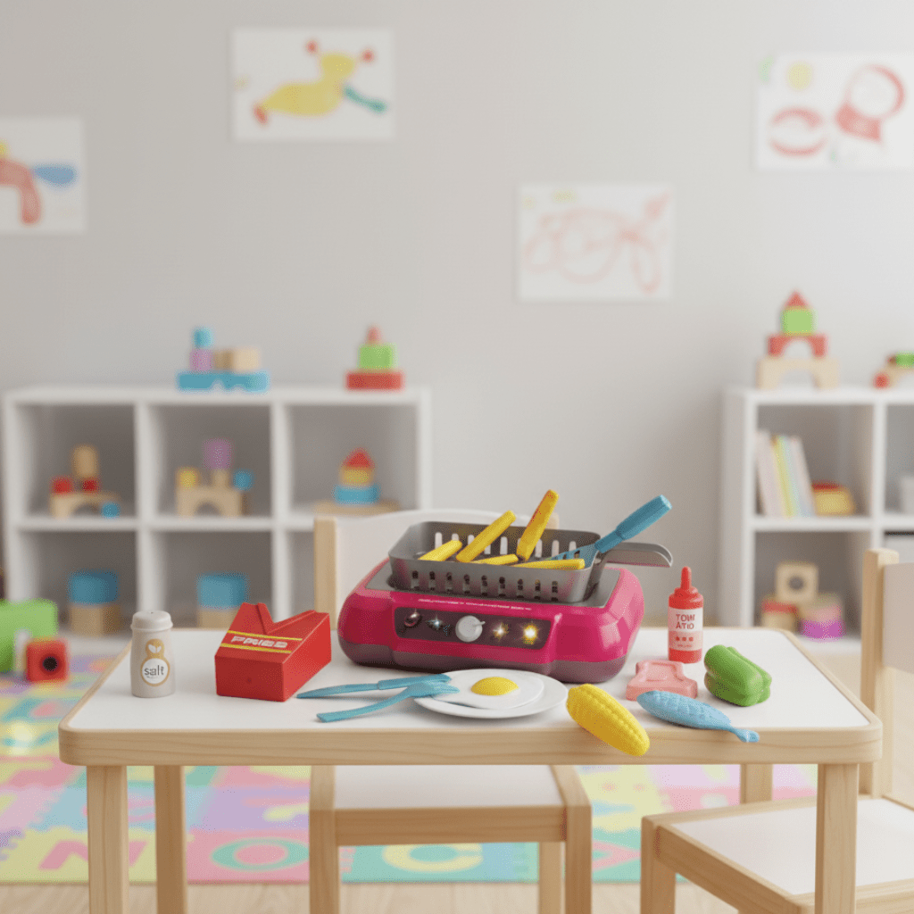 TinyChef Play Kitchen Set For Imaginative Cooking For Kids