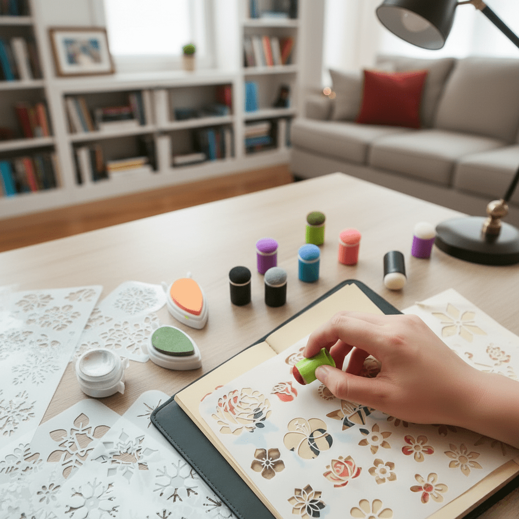 Kit de peinture au doigt VividSplash pour enfants, 20 couleurs vives, tampons et règles