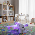 Jouet Avion Intelligent SkyNova avec Évitement d'Obstacles, Musique et Lumières pour Enfants