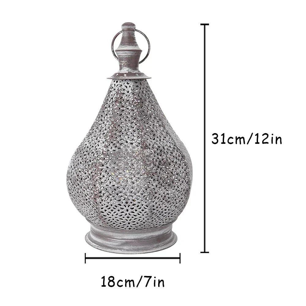BRILLORA vintage bordlampe med batteridrevet varm glød og klassisk stil
