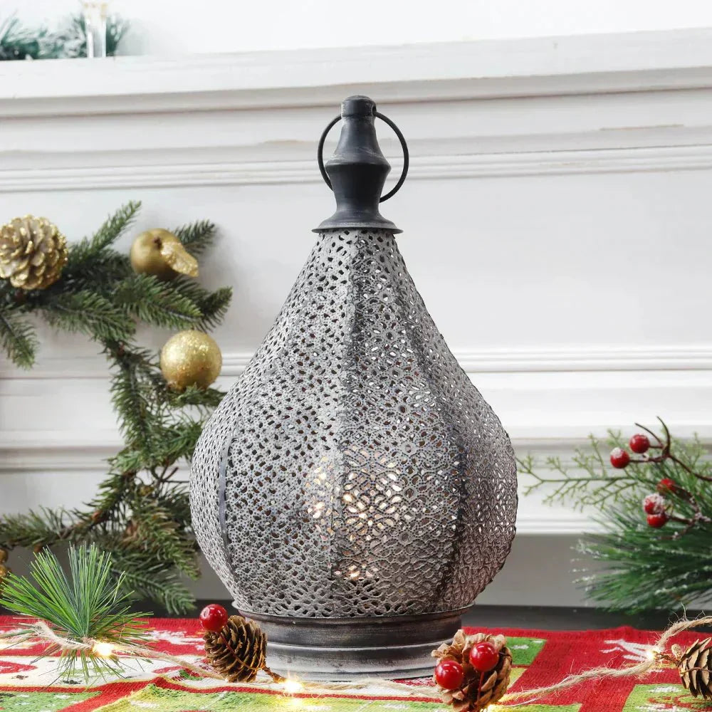 BRILLORA vintage bordlampe med batteridrevet varm glød og klassisk stil