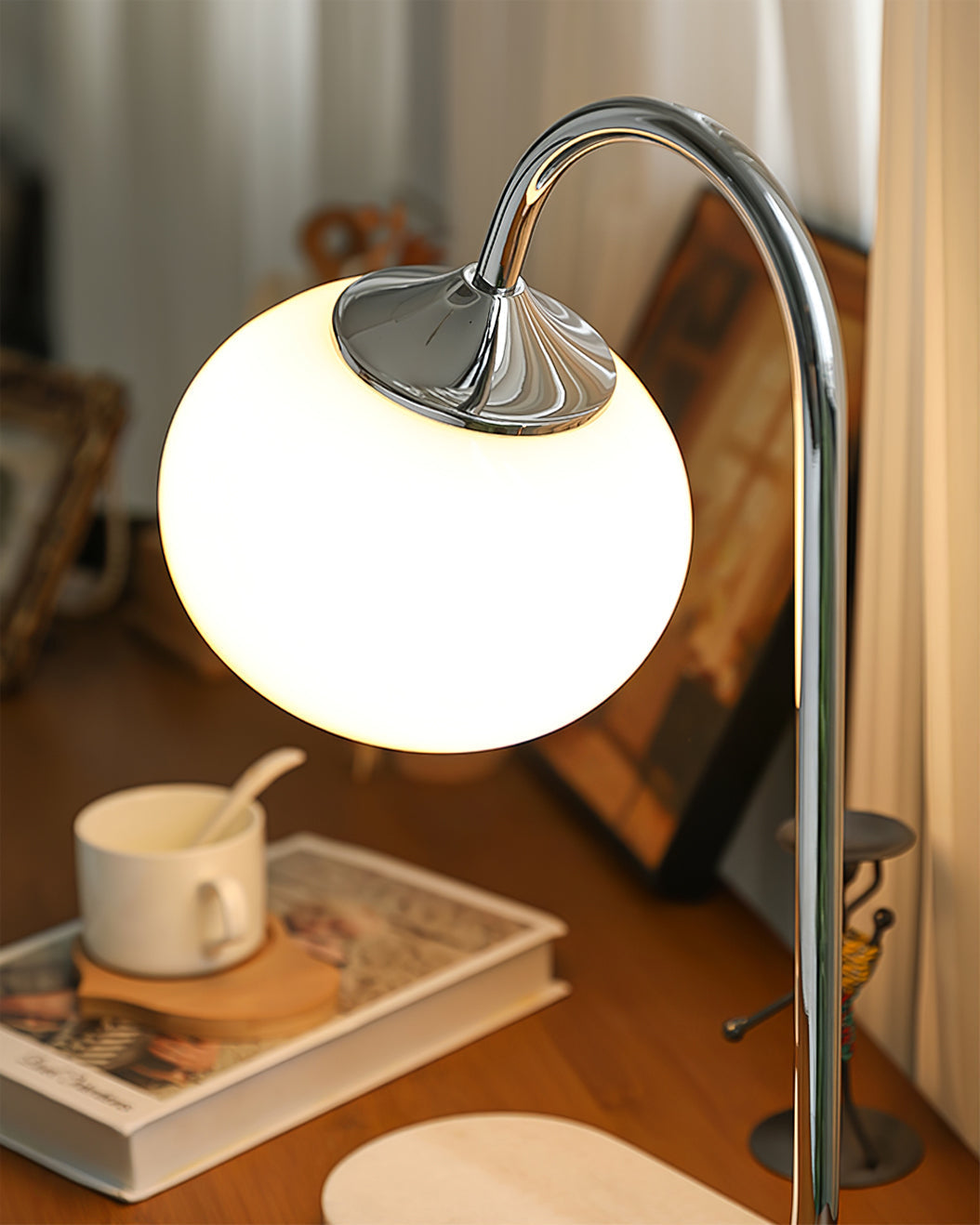LumiPuff | Pillecukor ihlette puha rózsaszín üveg asztali lámpa