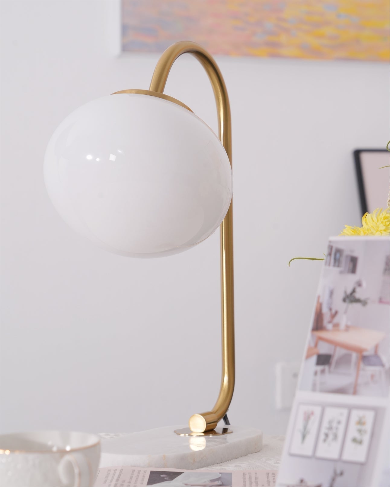 LumiPuff | Pillecukor ihlette puha rózsaszín üveg asztali lámpa
