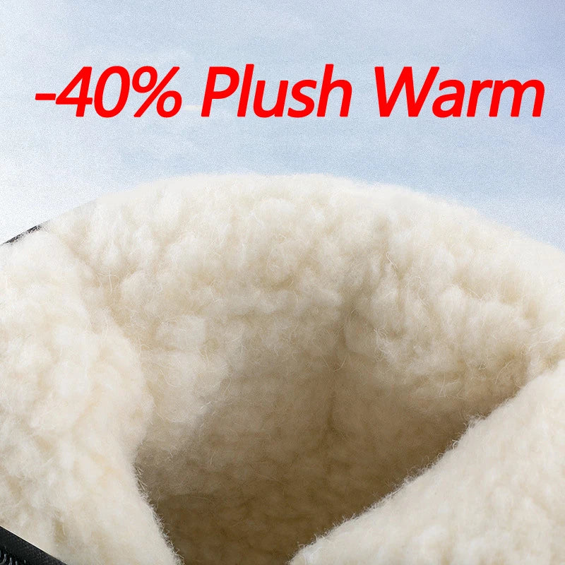 GlacierTrail Herren Winterstiefel Warm Wasserdicht für Draußen