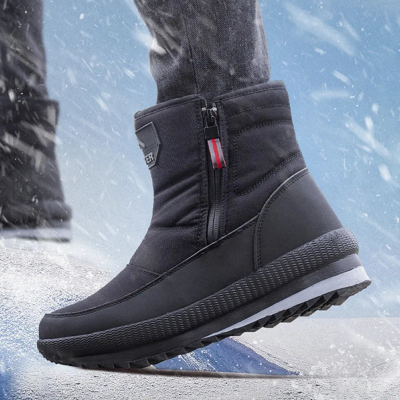 GlacierTrail Herren Winterstiefel Warm Wasserdicht für Draußen