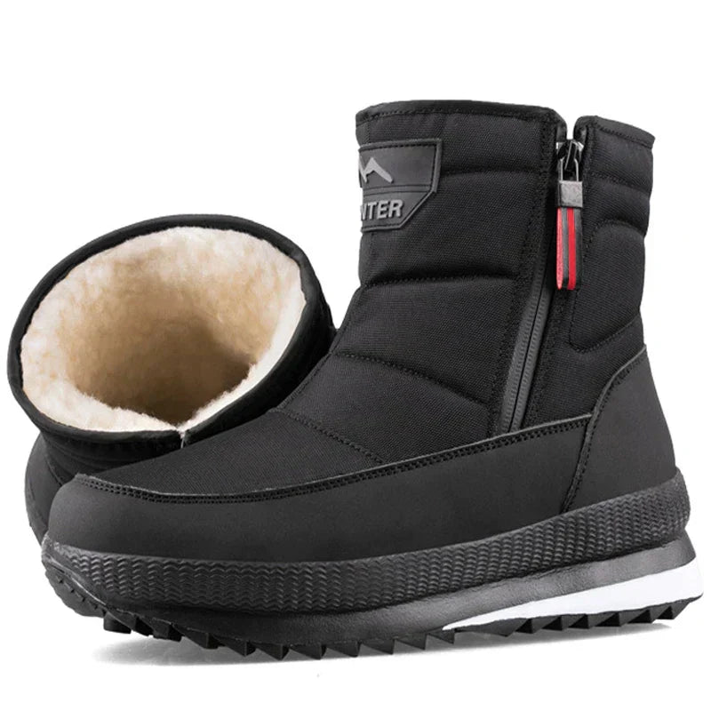 GlacierTrail Herren Winterstiefel Warm Wasserdicht für Draußen