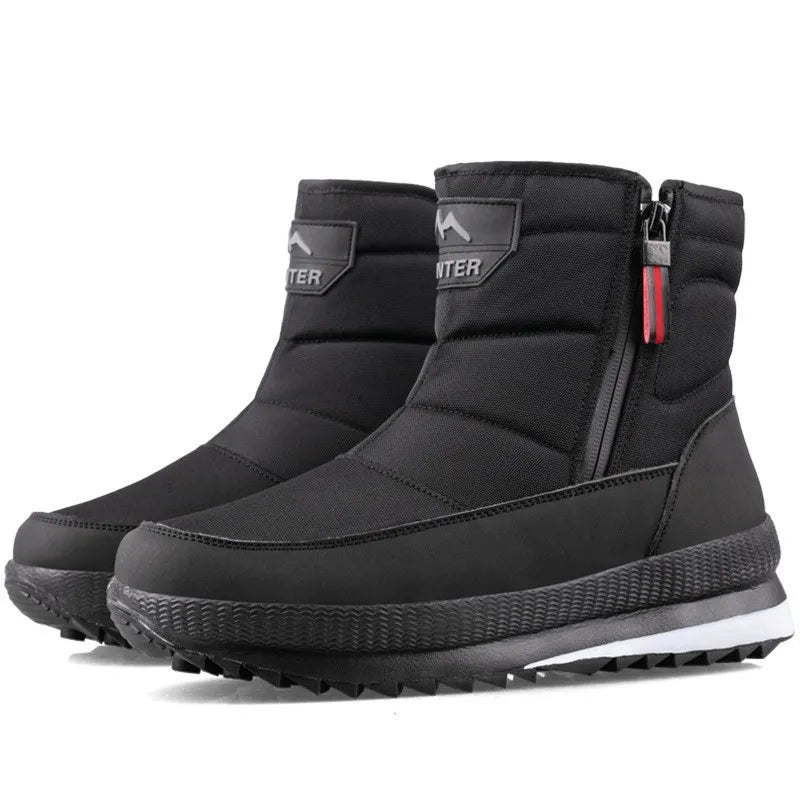 GlacierTrail Herren Winterstiefel Warm Wasserdicht für Draußen