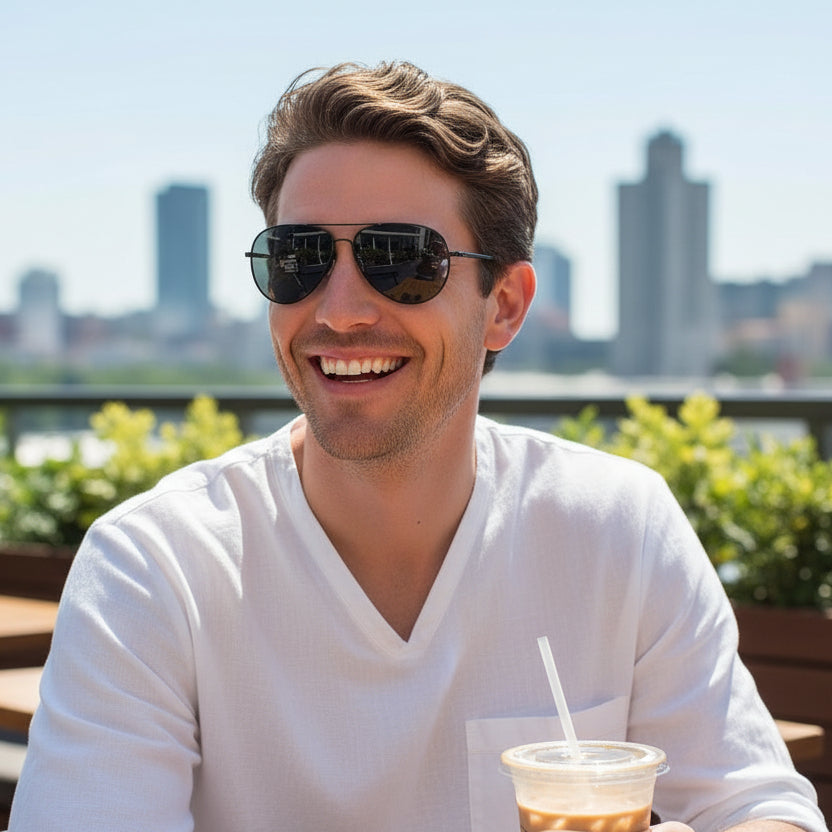 Vistora Stylish Men's Sunglasses For Clear Vision Everyday