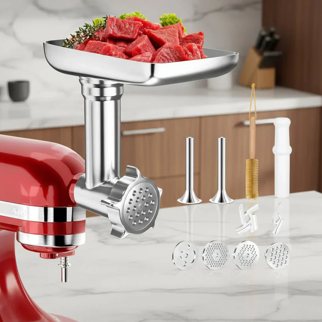 Grindliva Grinder Attachment for KitchenAid and Cuisinart Mixers