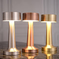 Arden Contemporary Rechargeable LED Table Lamp in Brushed Steel, Copper or Gold | Orntli