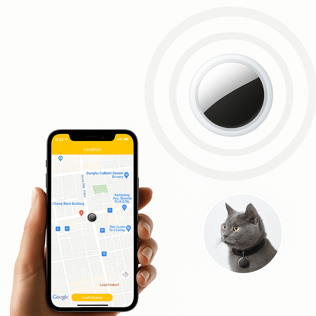 TrailTag Mini Bluetooth GPS-Tracker für Schlüssel und Wertgegenstände
