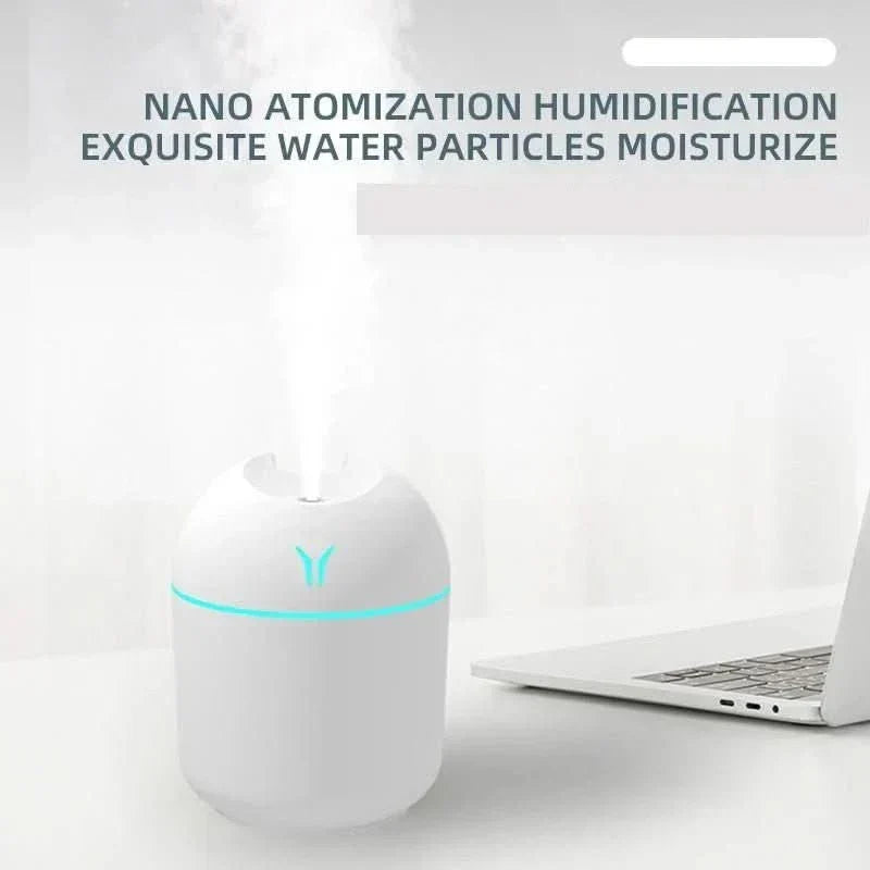 ZenMist 250 USB Mini Humidifier For Bedroom With Aromatherapy Quiet Compact