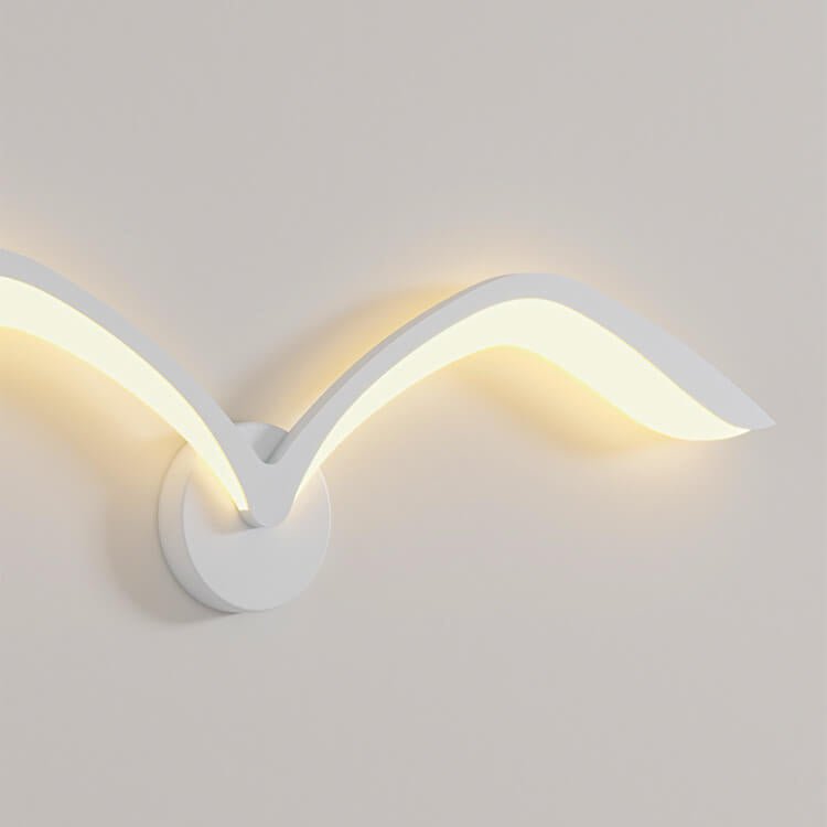 Aplique de Parede em Metal com Uma Luz LED, Estilo Moderno Minimalista