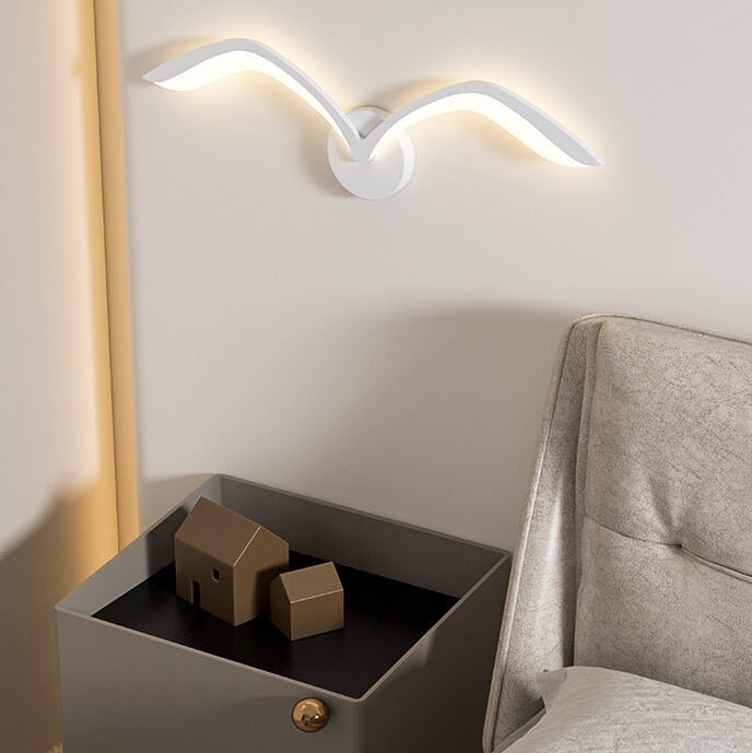 Aplique de Parede em Metal com Uma Luz LED, Estilo Moderno Minimalista