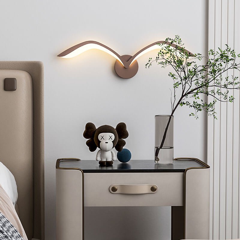 Aplique de Parede em Metal com Uma Luz LED, Estilo Moderno Minimalista