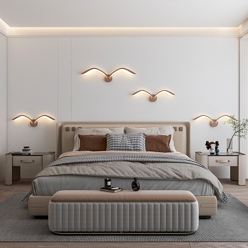 Aplique de Parede em Metal com Uma Luz LED, Estilo Moderno Minimalista