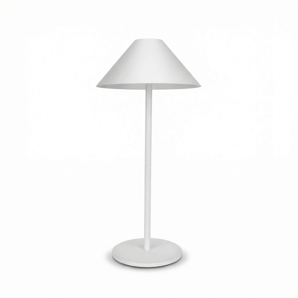 Stolní lampa s LED světlem, kovový podstavec, výška 15 palců, teplé světlo