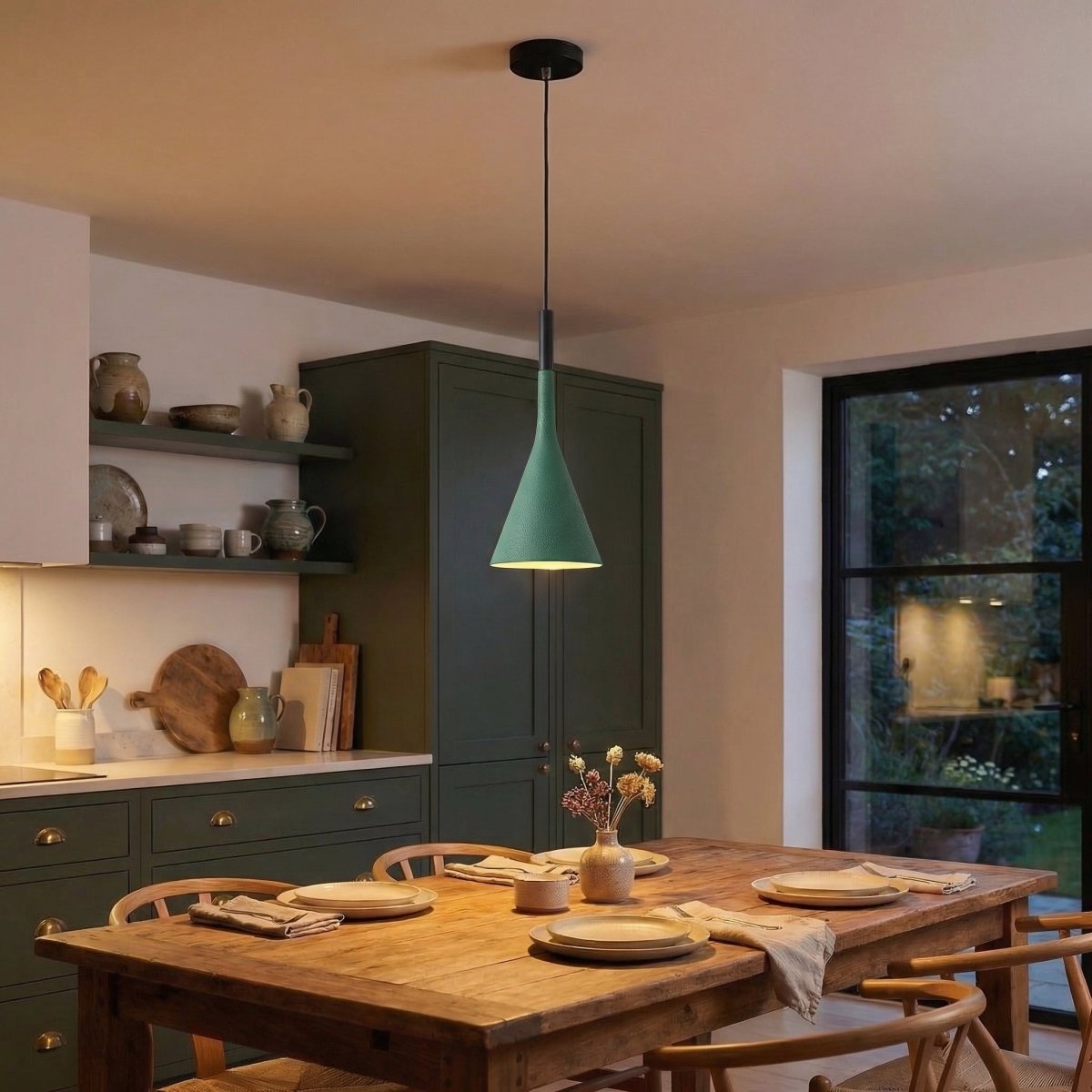 Metalpendel med minimalistisk design, 12 tommer