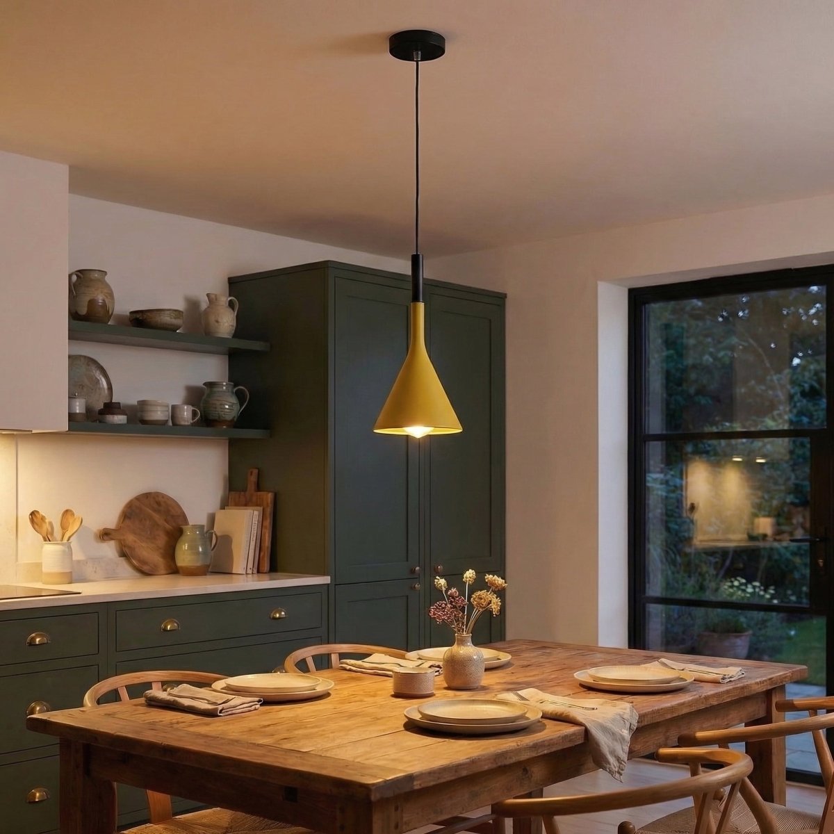 Metalpendel med minimalistisk design, 12 tommer