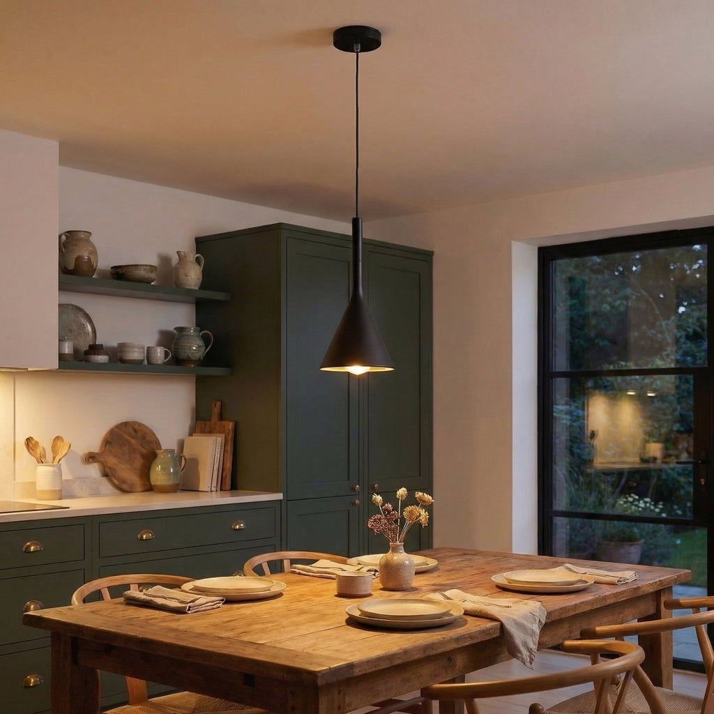 Metalpendel med minimalistisk design, 12 tommer