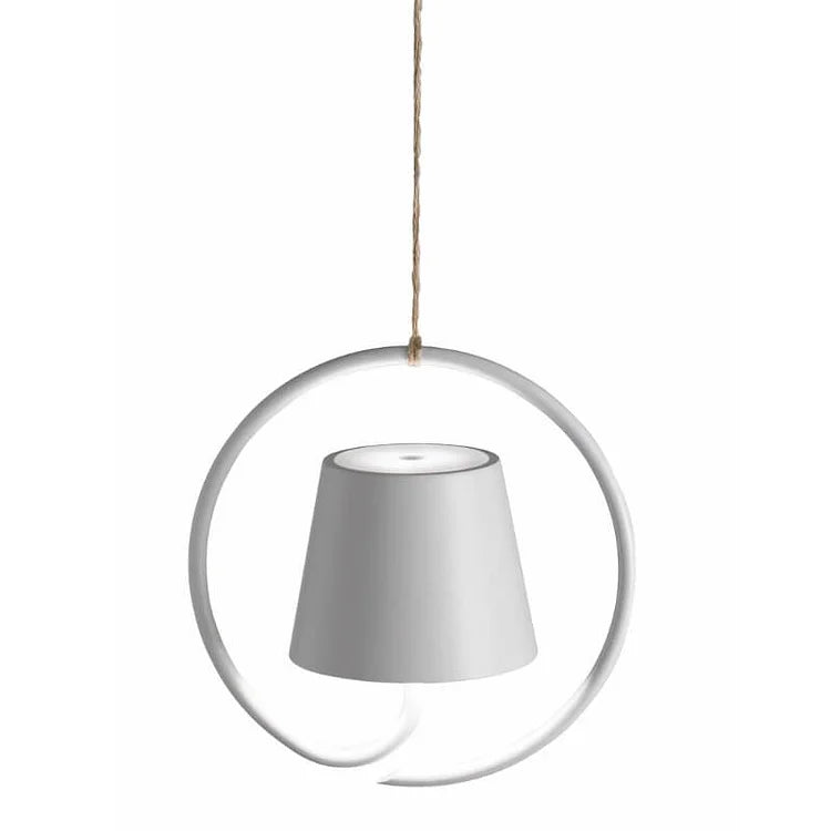 Minimalista LED asztali lámpa ívelt kerettel | Lágy, hangulatos fény