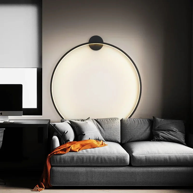 LumaRing fali lámpa minimalista kör alakú lámpatest modern belsőkhöz