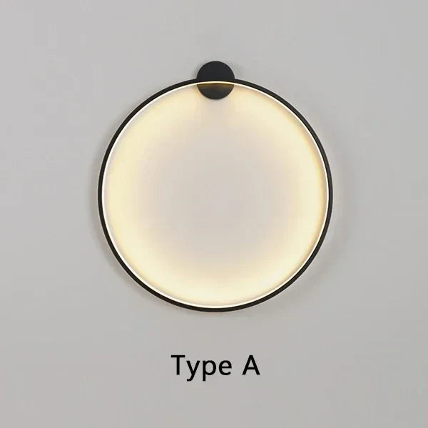LumaRing fali lámpa minimalista kör alakú lámpatest modern belsőkhöz