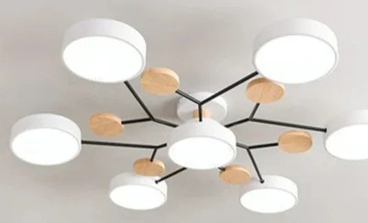 Lumenova samtids taklampe med slank LED-profil