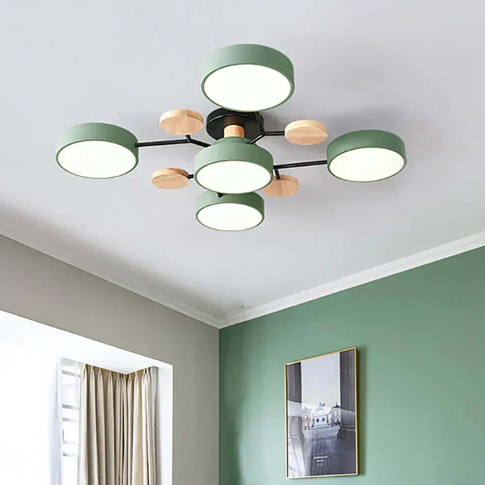 Lumenova samtids taklampe med slank LED-profil