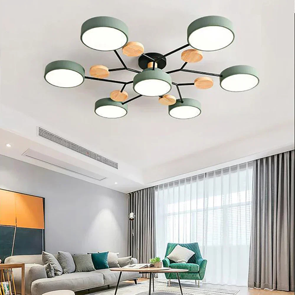 Lumenova samtids taklampe med slank LED-profil