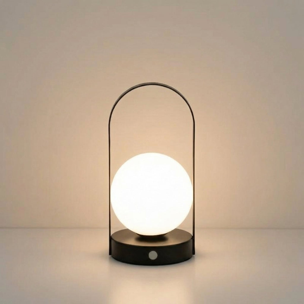 مصباح LED بغطاء كروي بارتفاع 15 بوصة للمكتب أو منضدة السرير
