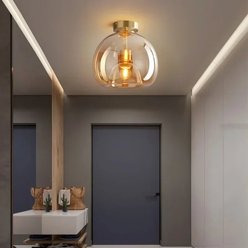 Transparence - Sleek Glass Ceiling Lamp
