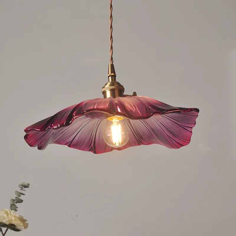 LunaBloom Modern Floral Pendant Light For Living Room