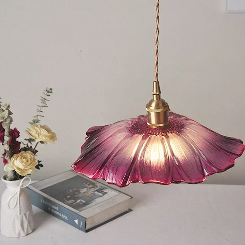 LunaBloom Modern Floral Pendant Light For Living Room