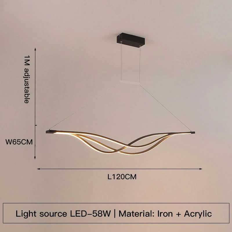 LumiArc Candeeiro Suspenso LED Curvo | Orntli