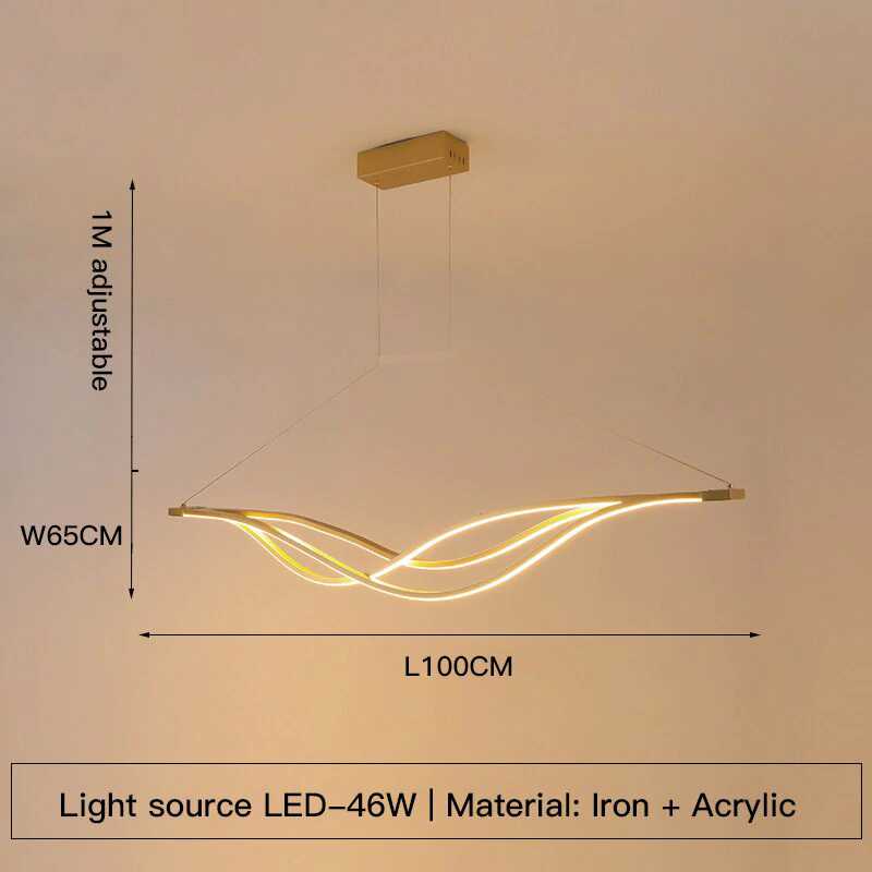 LumiArc Candeeiro Suspenso LED Curvo | Orntli