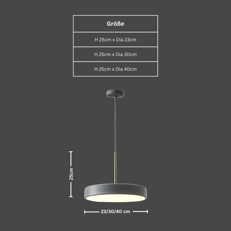 Kirrea Aluminum Pendant Light With Adjustable Acrylic Shade
