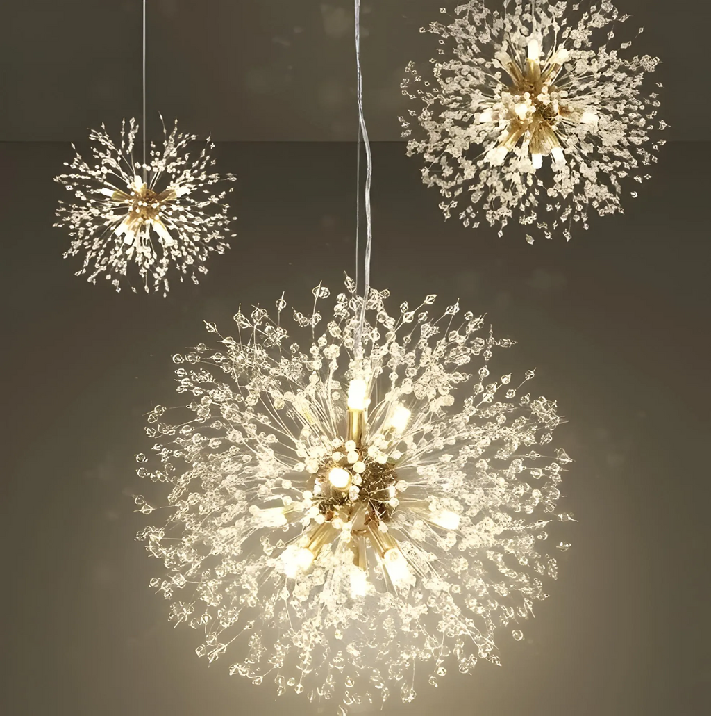 Asteria | Crystal Burst Chandelier, Modern Statement Pendant Light | Orntli