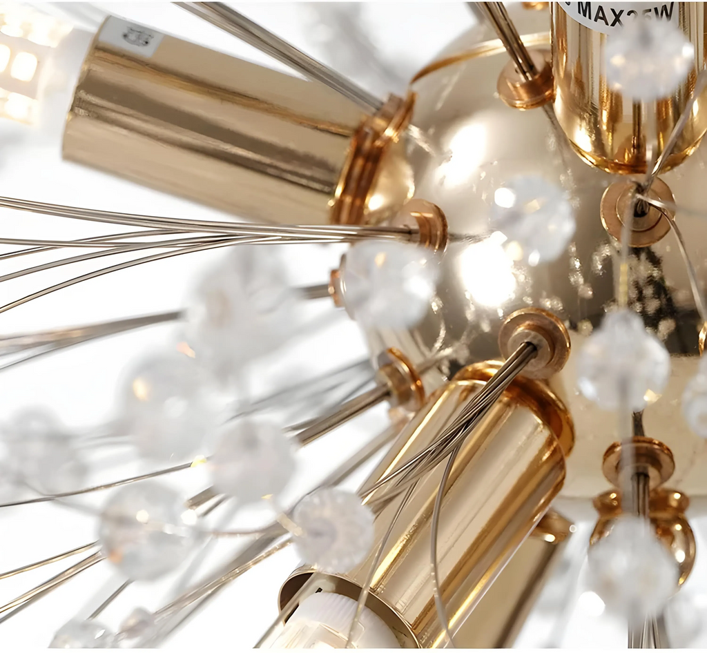 Asteria | Crystal Burst Chandelier, Modern Statement Pendant Light | Orntli