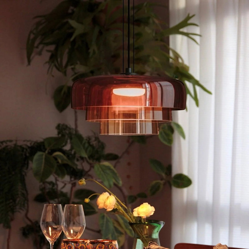 Kirrea Moderne Metall-Glas-Hängeleuchte für die Küche