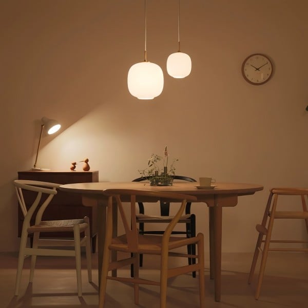 Radihous Modern Nordic Opal Glass Lantern Pendant Light