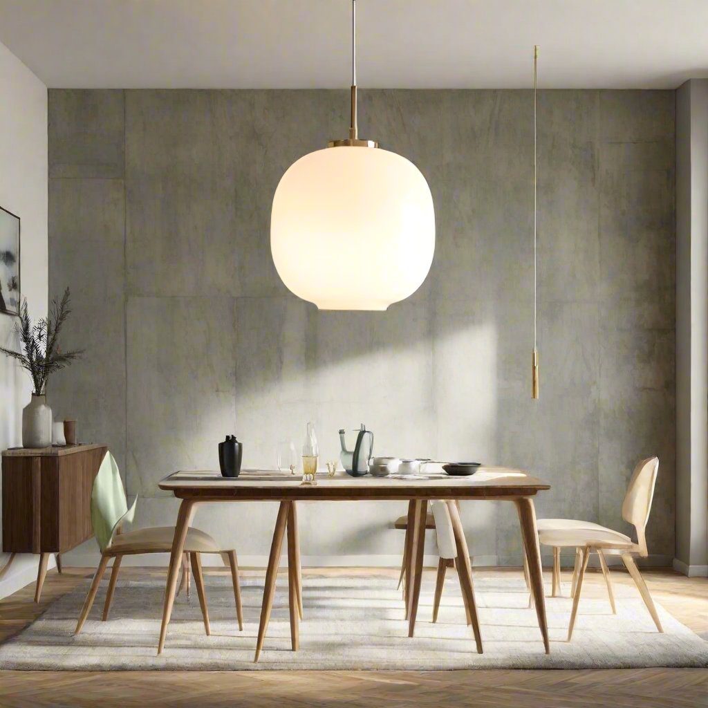 Radihous Modern İskandinav Opal Cam Fener Sarkıt Aydınlatma