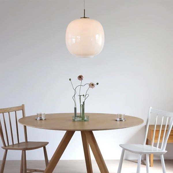 Radihous Modern Nordic Opal Glass Lantern Pendant Light