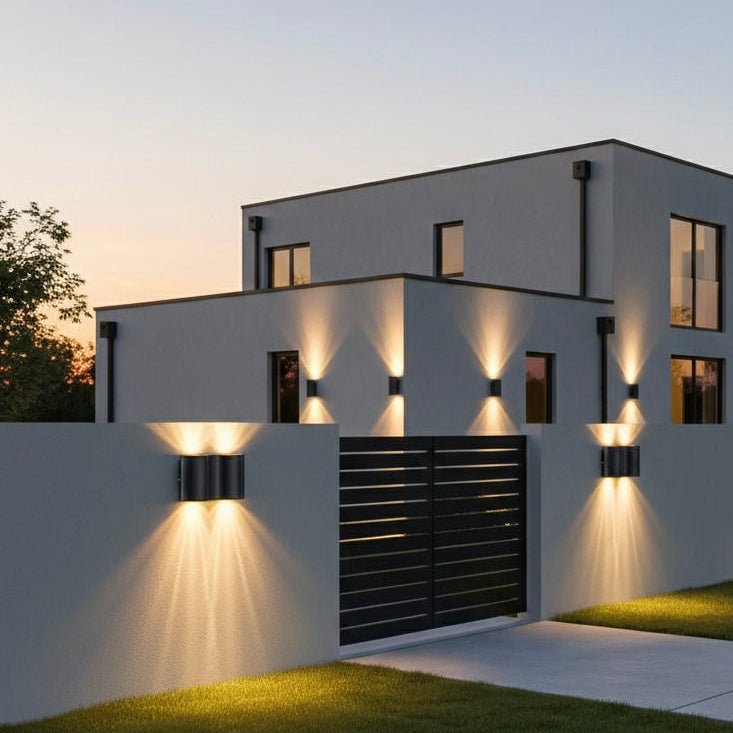 Lampada da parete esterna WALLORA con design moderno per aree esterne