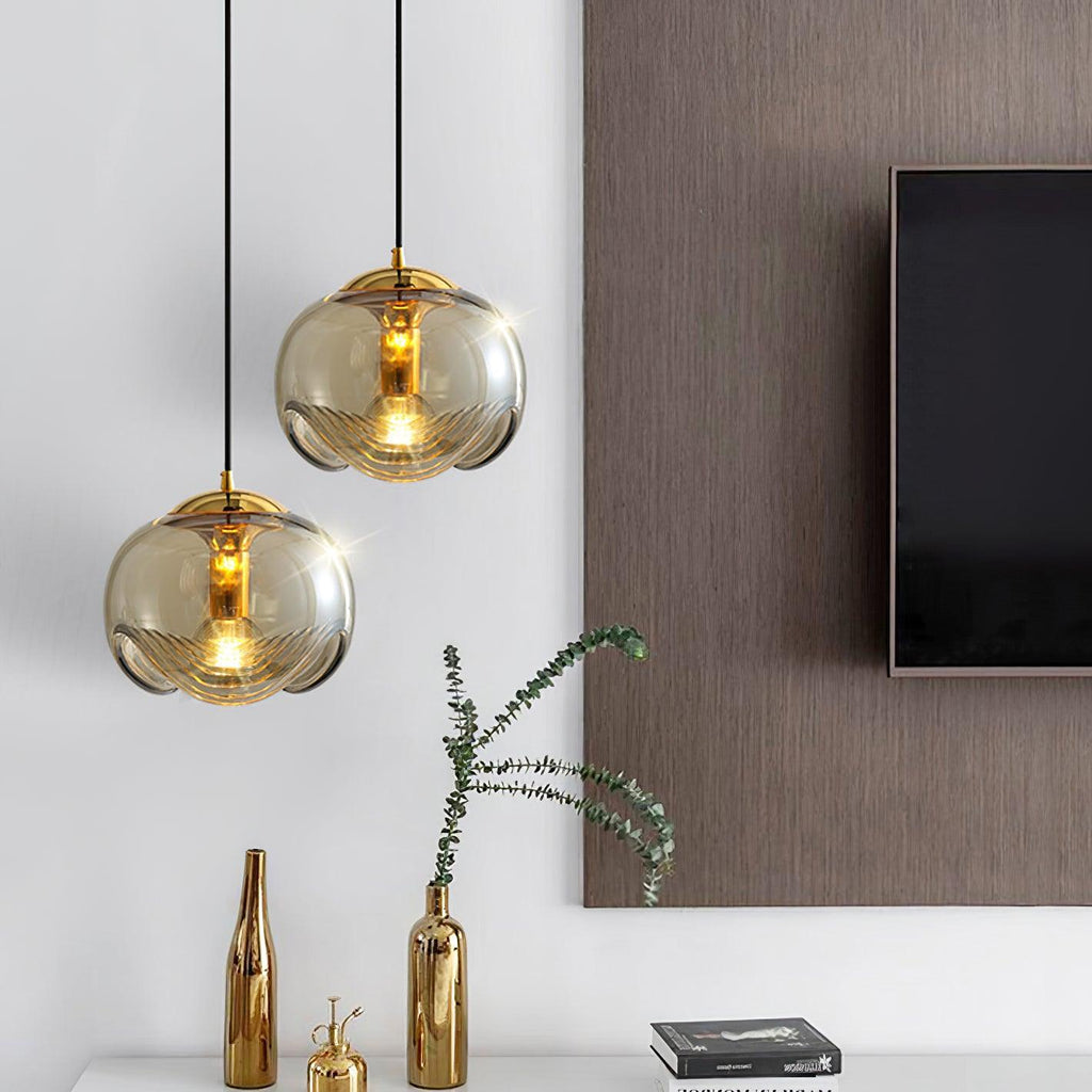Wavique Bølge Pendellampe med LED-belysning for Moderne Hjem