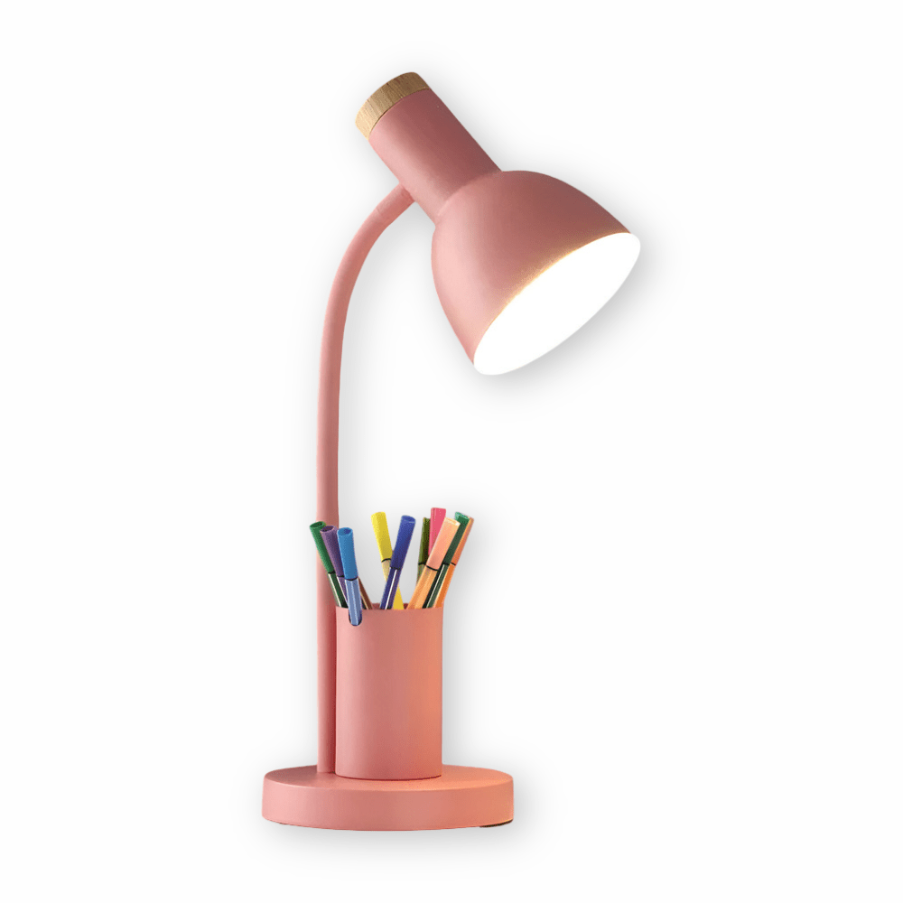 LumaNest LED skrivebordslampe med pennholder 3 fargemoduser for studenter