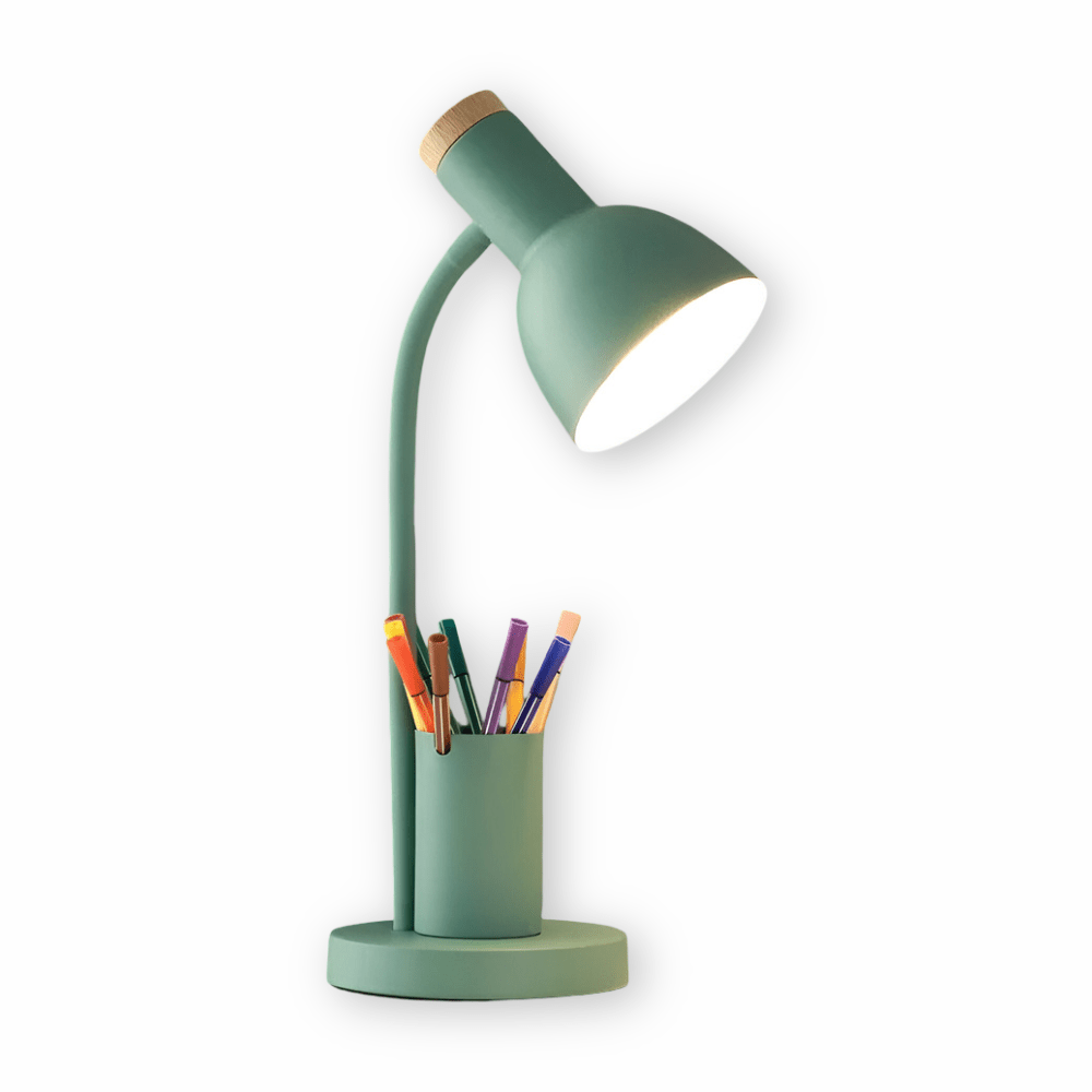 LumaNest LED skrivebordslampe med pennholder 3 fargemoduser for studenter