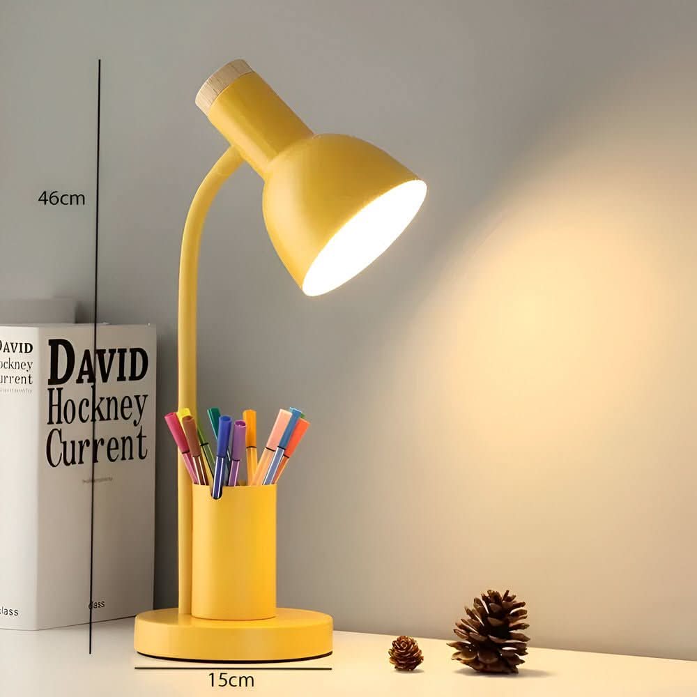 LumaNest LED skrivebordslampe med pennholder 3 fargemoduser for studenter